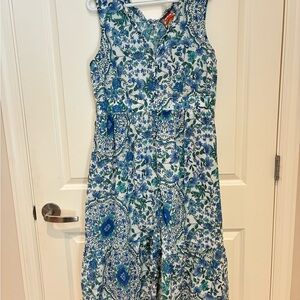 Johnny Was Floral Sleeveless Dress